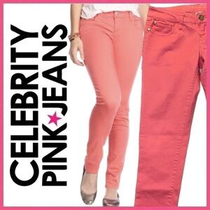 CELEBRITY Pink coral skinny jeans